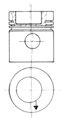 Pistone - 93831606 KOLBENSCHMIDT