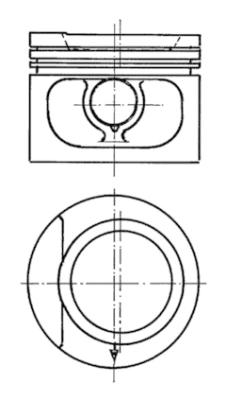 Поршень - 93876600 KOLBENSCHMIDT