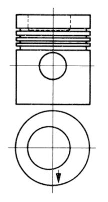 Pistone - 93882600 KOLBENSCHMIDT