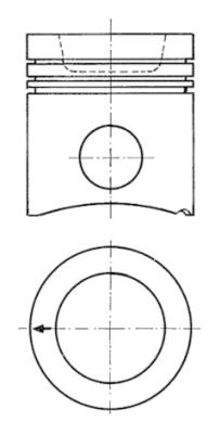 Pistone - 94943600 KOLBENSCHMIDT