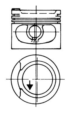Piston - 93928600 KOLBENSCHMIDT