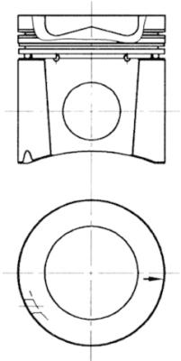 Piston - 94839600 KOLBENSCHMIDT