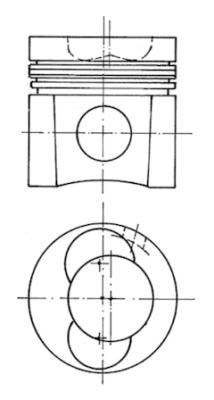 Piston - 94412600 KOLBENSCHMIDT
