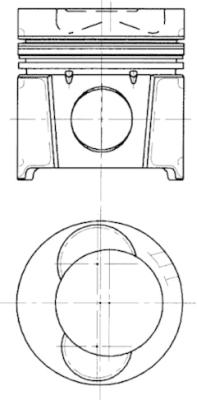 stūmoklis - 99683600 KOLBENSCHMIDT