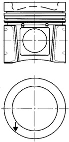 Piston - 40030600 KOLBENSCHMIDT