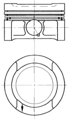Pistone - 94503700 KOLBENSCHMIDT