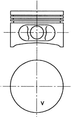 Piston - 99646610 KOLBENSCHMIDT