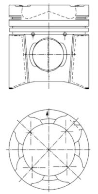 stūmoklis - 94846600 KOLBENSCHMIDT