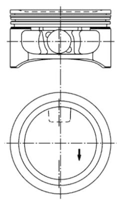 Kolben - 94912600 KOLBENSCHMIDT
