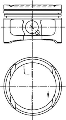 Piston - 99563601 KOLBENSCHMIDT