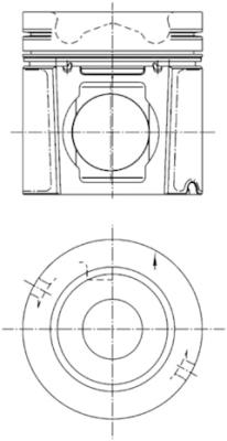 Piston - 99374600 KOLBENSCHMIDT