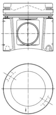 Pistone - 40448601 KOLBENSCHMIDT