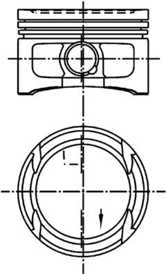 Piston - 99562600 KOLBENSCHMIDT