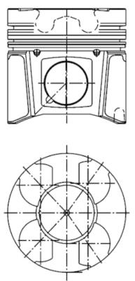Pistone - 40079600 KOLBENSCHMIDT