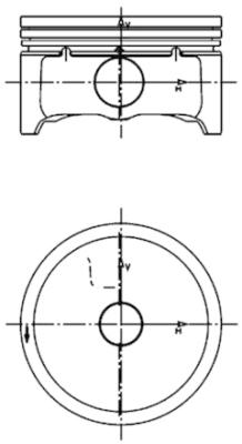Piston - 99457600 KOLBENSCHMIDT