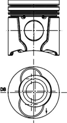 Piston - 99483600 KOLBENSCHMIDT