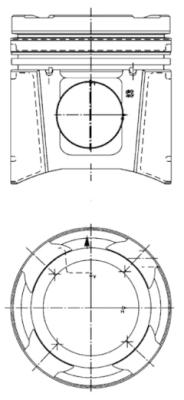 Pistone - 99697600 KOLBENSCHMIDT