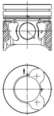 Piston - 99700600 KOLBENSCHMIDT