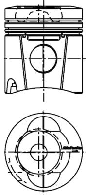 Piston - 99701600 KOLBENSCHMIDT