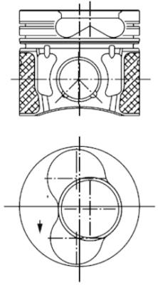 stūmoklis - 99471600 KOLBENSCHMIDT