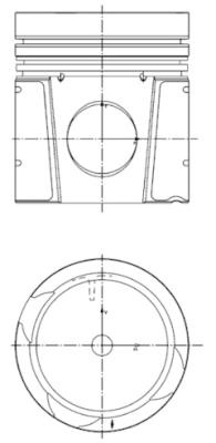 Piston - 40550600 KOLBENSCHMIDT