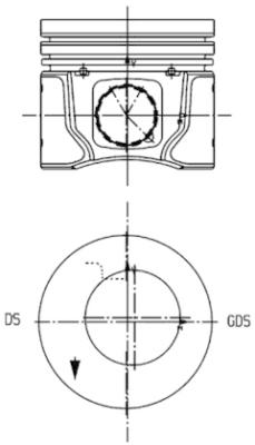 Piston - 99963600 KOLBENSCHMIDT