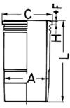 Cylinder Sleeve - 89181110 KOLBENSCHMIDT