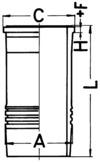 Cylinder Sleeve - 89934110 KOLBENSCHMIDT