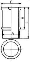 cilindro įvorė - 89584110 KOLBENSCHMIDT