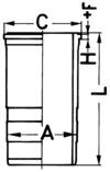 Cylinder Sleeve - 89563110 KOLBENSCHMIDT