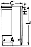 Cylinder Sleeve - 89927110 KOLBENSCHMIDT