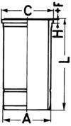 Cylinder Sleeve - 89530110 KOLBENSCHMIDT