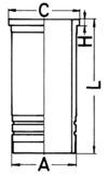 Cylinder Sleeve - 89940110 KOLBENSCHMIDT