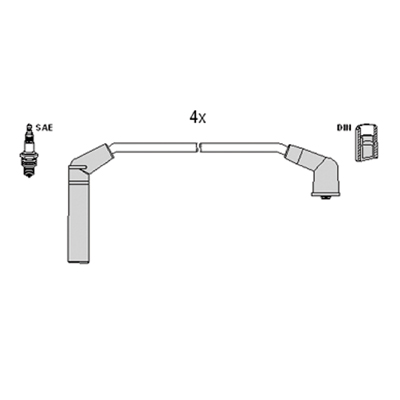 Ignition Cable Kit - 134117 HITACHI