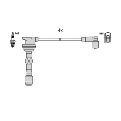 Ignition Cable Kit - 134118 HITACHI