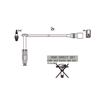 Ignition Cable Kit - 134122 HITACHI