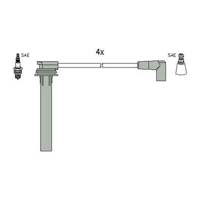 Kit cavi accensione - 134269 HITACHI