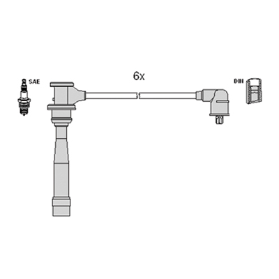 Ignition Cable Kit - 134337 HITACHI