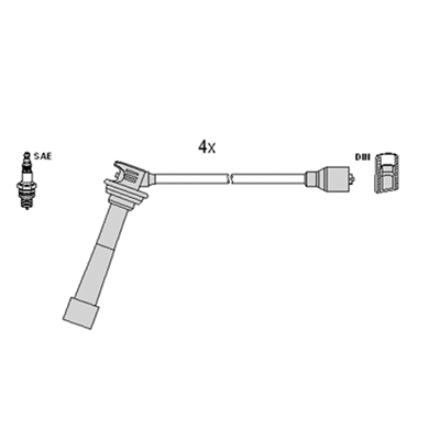 Ignition Cable Kit - 134374 HITACHI