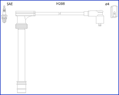uždegimo laido komplektas - 134518 HITACHI