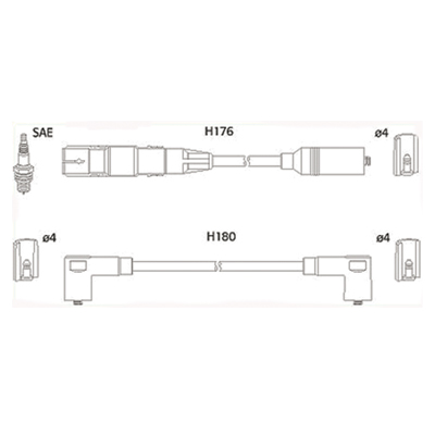 Ignition Cable Kit - 134766 HITACHI