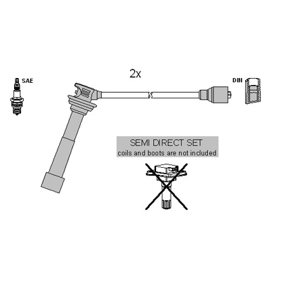 Kit cavi accensione - 134987 HITACHI