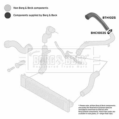 Charger Air Hose - BTH1025 BORG & BECK
