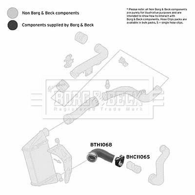 Flessibile aria alimentazione - BTH1068 BORG & BECK