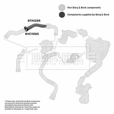 Charger Air Hose - BTH1285 BORG & BECK