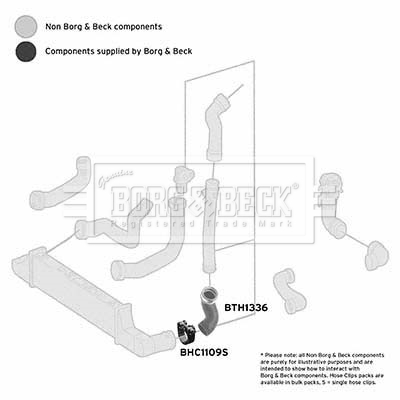 Charger Air Hose - BTH1336 BORG & BECK