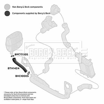 Charger Air Hose - BTH1424 BORG & BECK