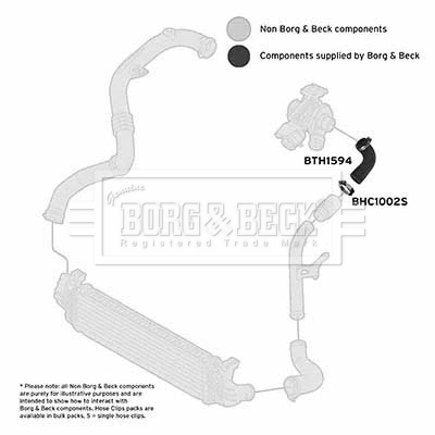 Charger Air Hose - BTH1594 BORG & BECK