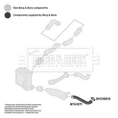 Flessibile aria alimentazione - BTH1071 BORG & BECK