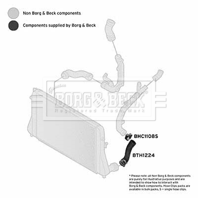 Charger Air Hose - BTH1224 BORG & BECK